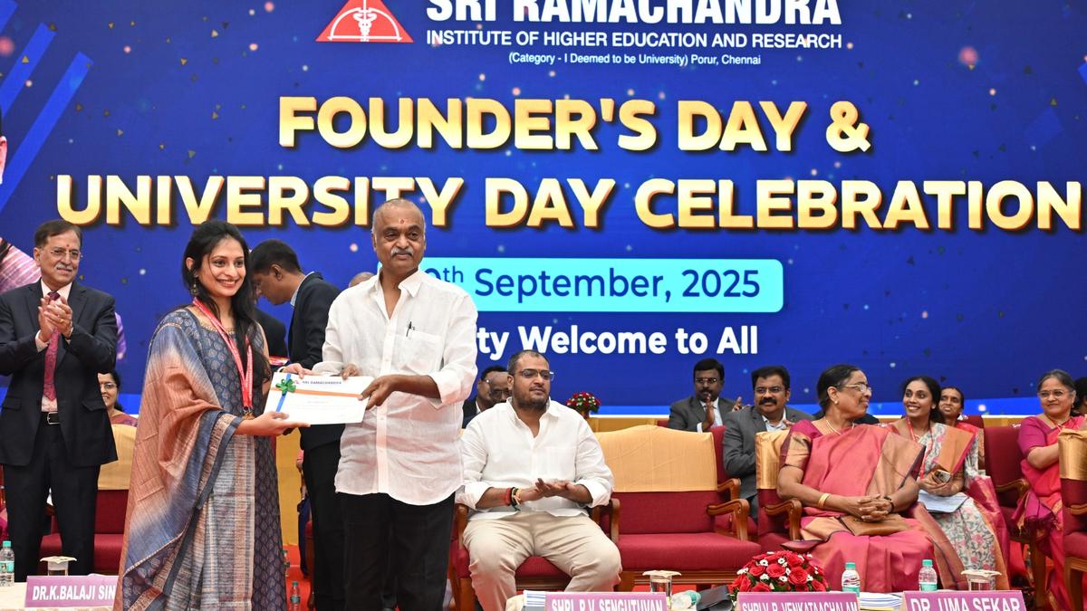 SRIHER celebrates founder's day and University day